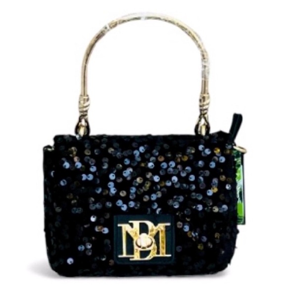 Badgley Mischka Handbags - Badgley Mischka Elegant Black Sequin Handbag